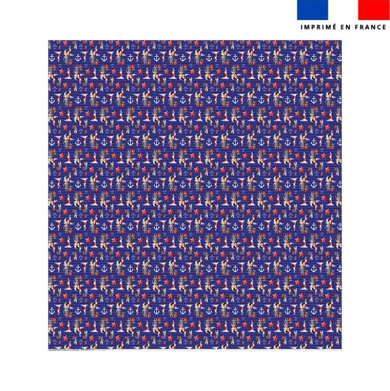 Coupon couverture imprimé mini macareux - Création Stillistic