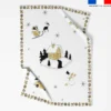 Coupon couverture imprimé noel or