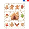 Coupon couverture imprimé pain d'épice