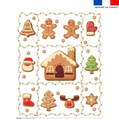Coupon couverture imprimé pain d'épice