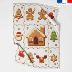 Coupon couverture imprimé pain d'épice