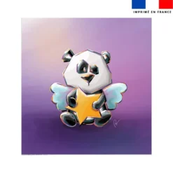 Coupon couverture imprimé panda ange - Création Stillistic