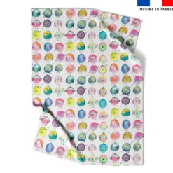 Coupon couverture imprimé piou-pious - Création Cat&Colours