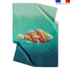 Coupon couverture imprimé poisson sucre d'orge - Création Stillistic