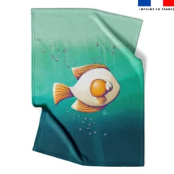 Coupon couverture imprimé poisson oeuf - Création Stillistic