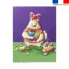 Coupon couverture imprimé poule et oeufs de Pâques - Création Stillistic