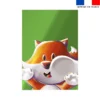 Coupon couverture imprimé Renard Lou-Stick - Création Stillistic