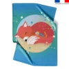 Coupon couverture imprimé renard dodo - Création Nidillus