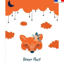 Coupon couverture imprimé renard