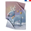 Coupon couverture imprimé renne d'hiver - Création Stillistic