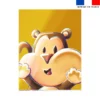 Coupon couverture imprimé Singe Lou-Stick - Création Stillistic