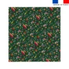 Coupon couverture imprimé souris de noel vert - Création Stillistic