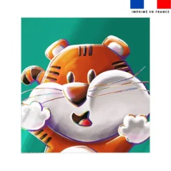 Coupon couverture imprimé Tigre Lou-Stick - Création Stillistic