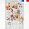 Coupon couverture mensuelle bébé personnalisée - Friends of forest