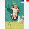 Coupon couverture mensuelle bébé personnalisée - Lama