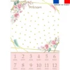 Coupon couverture mensuelle bébé personnalisée - Fleuri