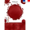 Coupon couverture mensuelle bébé personnalisée - Souris aquarelle