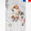 Coupon couverture mensuelle bébé personnalisée - Ballet