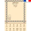 Coupon couverture mensuelle bébé personnalisée - Boho