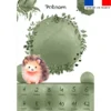 Coupon couverture mensuelle bébé personnalisée - Choupisson aquarelle