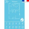 Coupon couverture mensuelle bébé personnalisée - Football