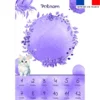 Coupon couverture mensuelle bébé personnalisée - Chat aquarelle