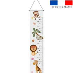 Coupon imprimé pour toise motif animaux savane