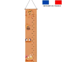 Coupon imprimé pour toise motif animaux d'automne
