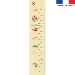 Coupon imprimé pour toise motif pirate