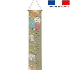 Coupon imprimé pour toise motif animaux de la clairière