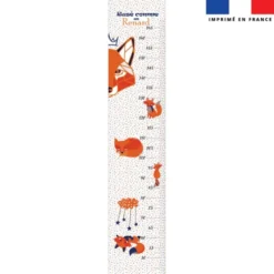 Coupon imprimé pour toise motif renard