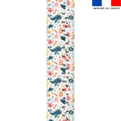 Coupon imprimé pour toise motif animaux de l'océan