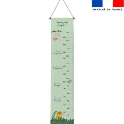 Coupon imprimé pour toise motif animaux de la jungle