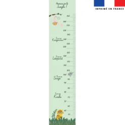Coupon imprimé pour toise motif animaux de la jungle