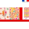 coupon - Kit couture sac cabas motif printemps - Tissu imperméable 300gr/m² - King (grand)