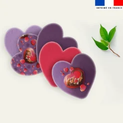 Coupon lingettes lavables coeurs motif loutre et coeurs - Création Stillistic