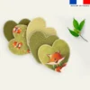 Coupon lingettes lavables coeurs motif renard noeud papillon - Création Stillistic