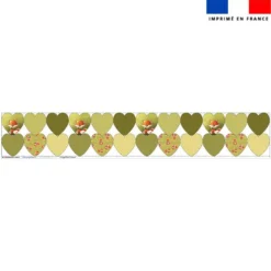 Coupon lingettes lavables coeurs motif renard noeud papillon - Création Stillistic
