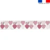 Coupon lingettes lavables coeurs motif tigre blanc - Création Stillistic
