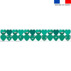 Coupon lingettes lavables coeurs motif bébé zèbre - Création Stillistic