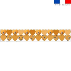 Coupon lingettes lavables coeurs motif bébé hippo - Création Stillistic