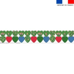 Coupon lingettes lavables coeurs motif renard foot - Création Stillistic