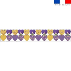 Coupon lingettes lavables coeurs motif poule et oeufs de Pâques - Création Stillistic