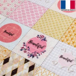 Coupon lingettes lavables + essuie-main motif girly