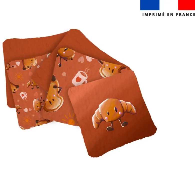 Coupon lingettes lavables motif amis ptit déj - Création Stillistic