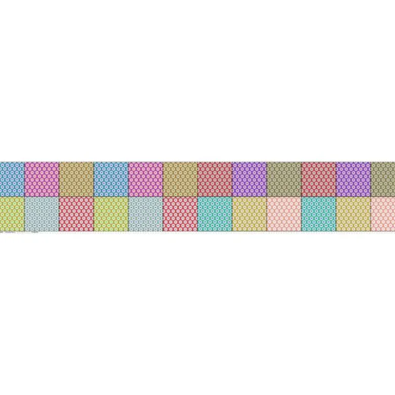 Coupon lingettes lavables motif pâquerette - Création Lili Bambou Design