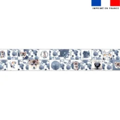 Coupon lingettes lavables motif husky aquarelle
