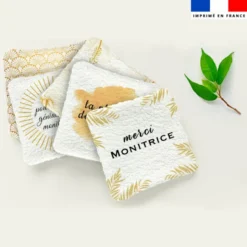 Coupon lingettes lavables motif fleurs printanières