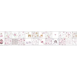 Coupon lingettes lavables motif biche et hérisson aquarelle