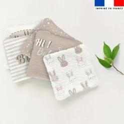 Coupon lingettes lavables motif lapin rêveur